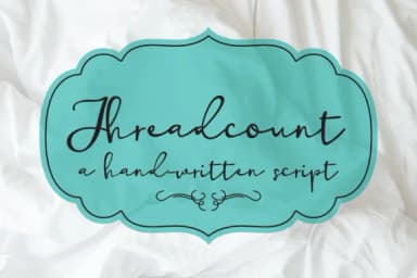Threadcount Font by Illustration Ink — Script Handwritten Font — thumbnail 1