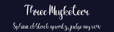 Three Musketeer by nomlimofont — Script Handwritten Font — thumbnail 2