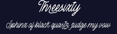 Threesixty by Geranium Space — Script Handwritten Font — thumbnail 2