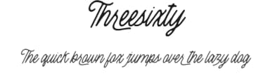 Threesixty by Geranium Space — Script Handwritten Font — thumbnail 1