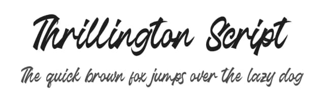 Thrillington Script by Rochart Studio — Script Handwritten Font