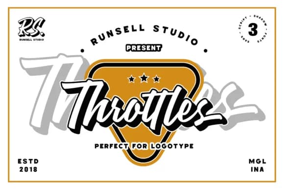 Throttles Font by Runsell Graphic — Script Handwritten Font