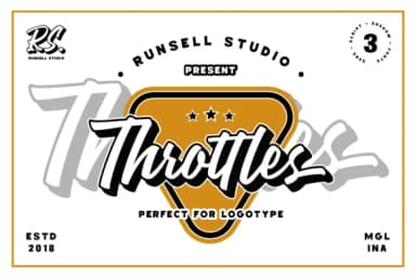 Throttles Font by Runsell Graphic — Script Handwritten Font — thumbnail 1