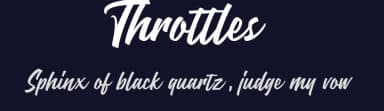 Throttles by Runsell Studio — Script Handwritten Font — thumbnail 2