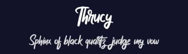 Thrucy by Vunira Design — Script Handwritten Font — thumbnail 2