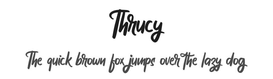 Thrucy by Vunira Design — Script Handwritten Font