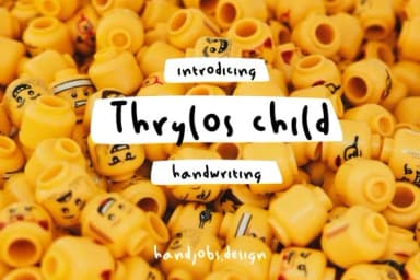 Thrylos Child Font by Hdjs.design — Script Handwritten Font — thumbnail 1