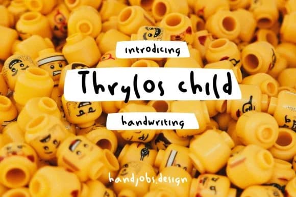 Thrylos Child Font by Hdjs.design — Script Handwritten Font