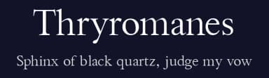 Thryromanes by Herman Miller — Serif Font — thumbnail 2