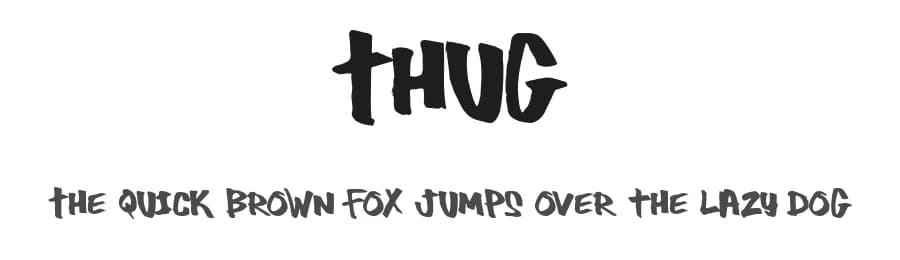 Thug by Fontalicious — Script Handwritten Font