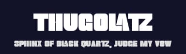 Thugolatz by Almarkhatype — Sans Serif Font — thumbnail 2
