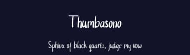 Thumbasono by Kurniawan — Script Handwritten Font — thumbnail 2