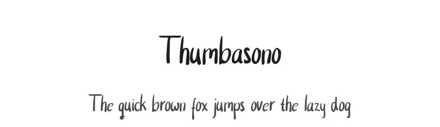 Thumbasono by Kurniawan — Script Handwritten Font