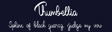 Thumbellia by Panji Rizquloh — Script Handwritten Font — thumbnail 2