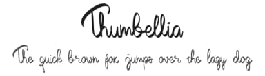 Thumbellia by Panji Rizquloh — Script Handwritten Font — thumbnail 1