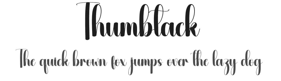 Thumbtack by Andi Moz — Script Handwritten Font
