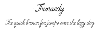 Thunaedy by Ali Hamidi — Script Handwritten Font — thumbnail 1