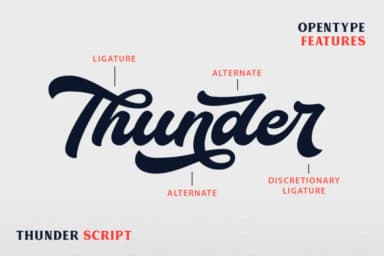 Thunder Script Font by IklazStudio — Script Handwritten Font — thumbnail 2