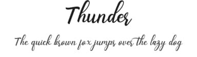 Thunder by Creative Lab — Script Handwritten Font — thumbnail 1