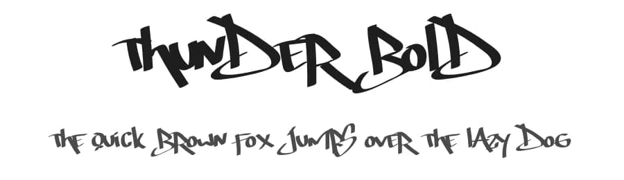 Thunder Bold by Bilqis Studio — Script Handwritten Font