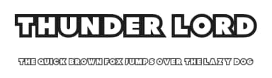 Thunder Lord by Sharkshock — Sans Serif Font — thumbnail 1