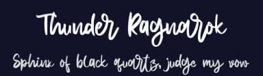 Thunder Ragnarok by Letterara — Script Handwritten Font — thumbnail 2