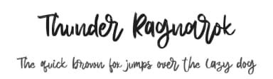 Thunder Ragnarok by Letterara — Script Handwritten Font — thumbnail 1