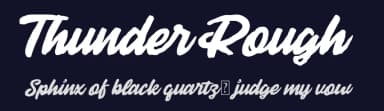 Thunder Rough by www.movefont .com — Script Handwritten Font — thumbnail 2