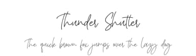 Thunder Shutter by AminMario — Script Handwritten Font — thumbnail 1