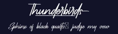 Thunderbirds by NihStudio — Script Handwritten Font — thumbnail 2