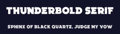 Thunderbold Serif by imagex — Serif Font — thumbnail 2
