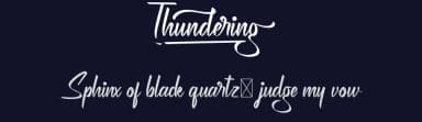 Thundering by Calligraphy Fonts — Script Handwritten Font — thumbnail 2