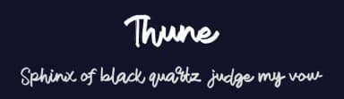 Thune by Vunira Design — Script Handwritten Font — thumbnail 2