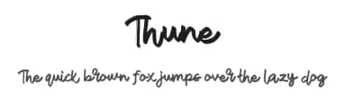 Thune by Vunira Design — Script Handwritten Font — thumbnail 1