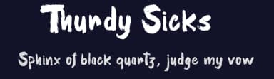 Thurdy Sicks by dcoxy - Greg Medina — Script Handwritten Font — thumbnail 2