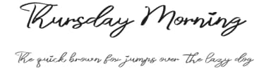 Thursday Morning by Muharima Rasyid — Script Handwritten Font — thumbnail 1