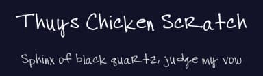 Thuys Chicken Scratch by Thuy Nguyen — Script Handwritten Font — thumbnail 2