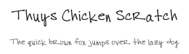 Thuys Chicken Scratch by Thuy Nguyen — Script Handwritten Font — thumbnail 1