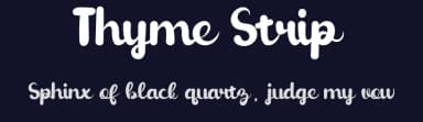 Thyme Strip by Theo Saputra — Script Handwritten Font — thumbnail 2