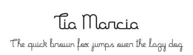 Tia Marcia by Cão Fila Lettering — Script Handwritten Font — thumbnail 1