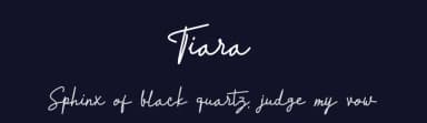 Tiara by plafont store — Script Handwritten Font — thumbnail 2