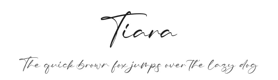 Tiara by Integritype Studio — Script Handwritten Font