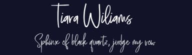 Tiara Wiliams by Lemon Studio Type — Script Handwritten Font — thumbnail 2
