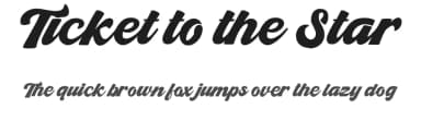 Ticket to the Star by Octotype  | Thomas Boucherie — Script Handwritten Font — thumbnail 1