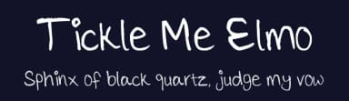 Tickle Me Elmo by Chippy Bowey — Script Handwritten Font — thumbnail 2