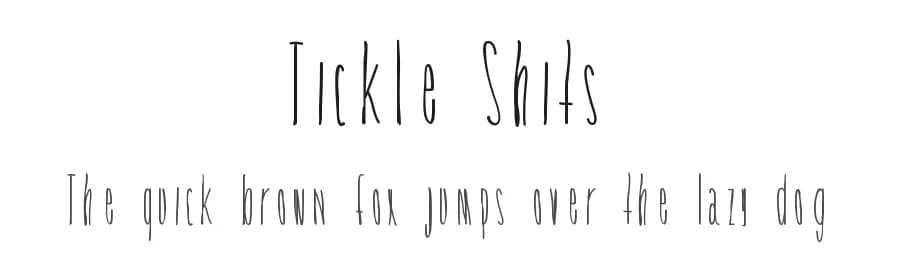 Tickle Shits by Nikki Rodriguez — Script Handwritten Font