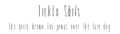 Tickle Shits by Nikki Rodriguez — Script Handwritten Font — thumbnail 1