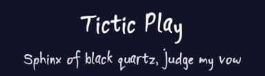 Tictic Play by Midfont Studio — Script Handwritten Font — thumbnail 2