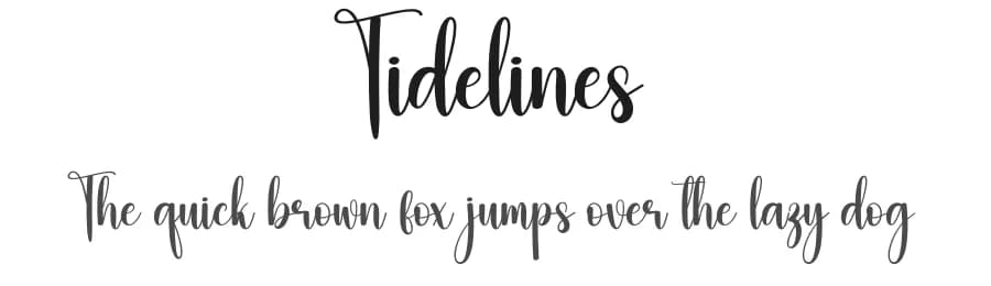 Tidelines by Scratchones — Script Handwritten Font