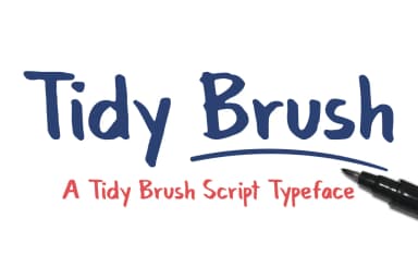 Tidy Brush Font by paramajandesign — Script Handwritten Font — thumbnail 1